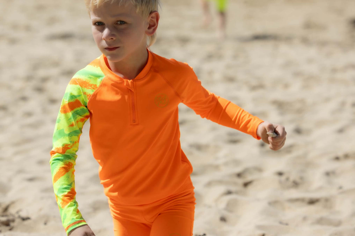 ZEST Orange Long Sleeve Rash Top – High Visibility & UPF50+