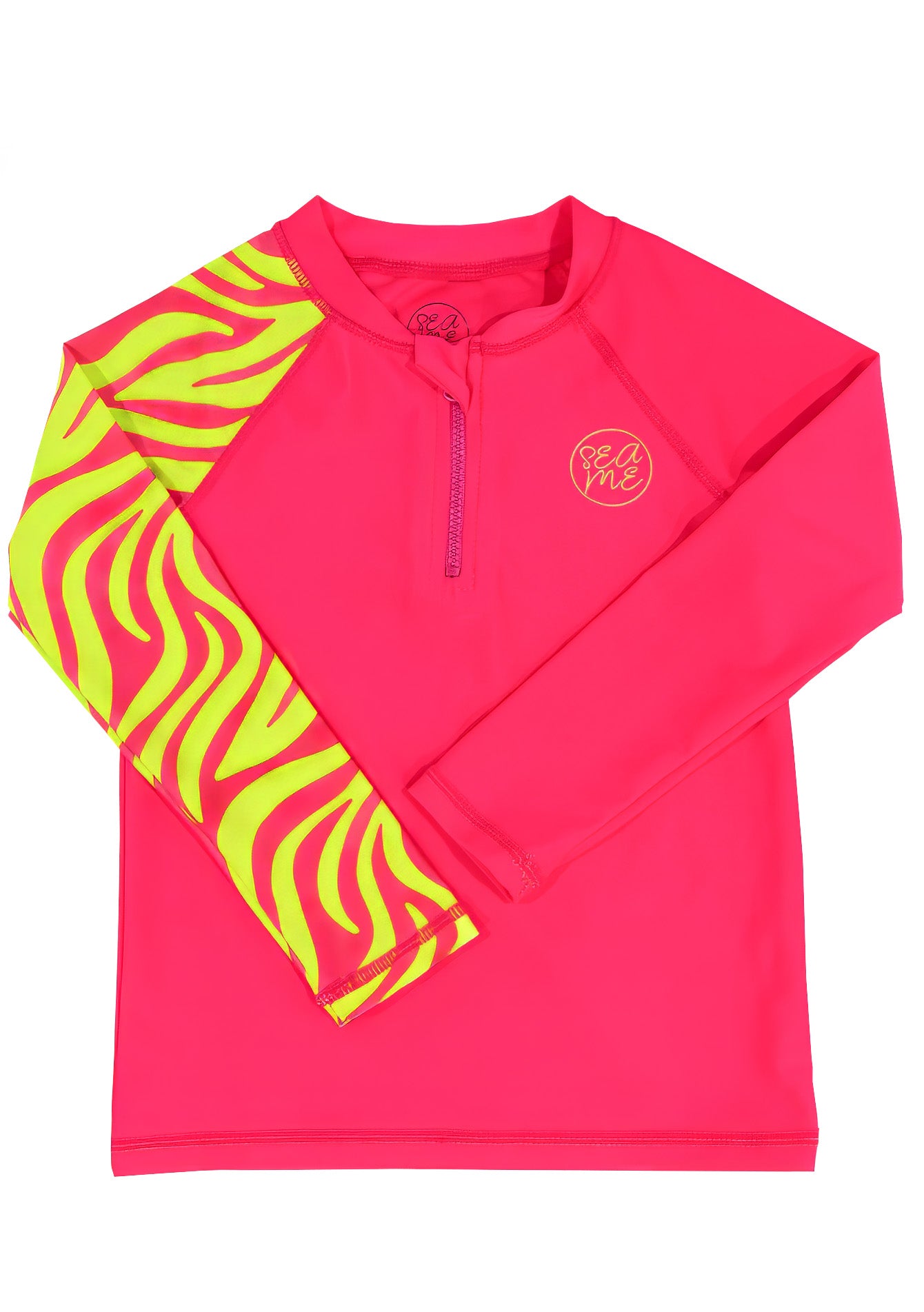 Bright Pink Long Sleeve Rash Top