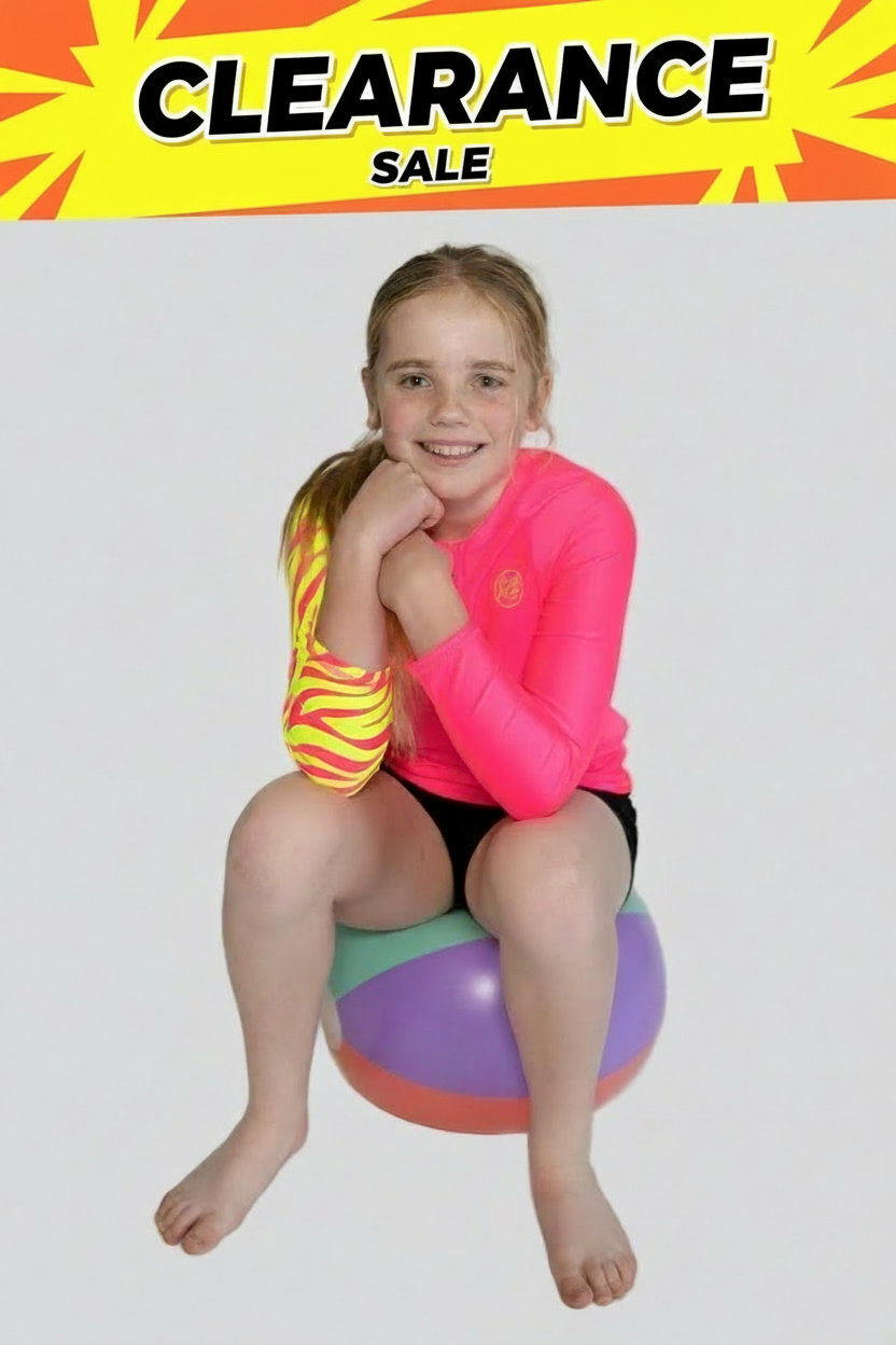 Fluro Pink Long Sleeve Rash Top