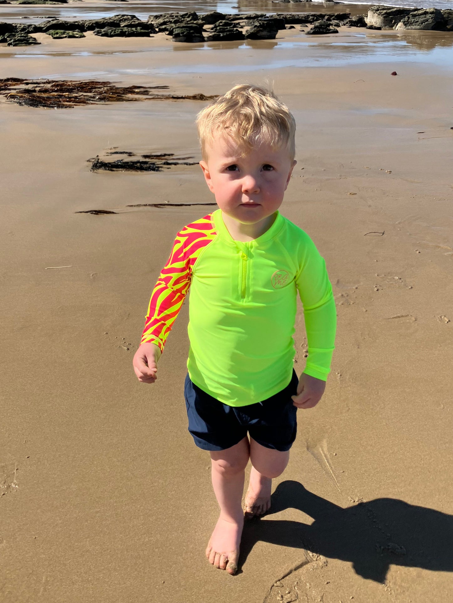 Fluro Yellow Long Sleeve Rash Top