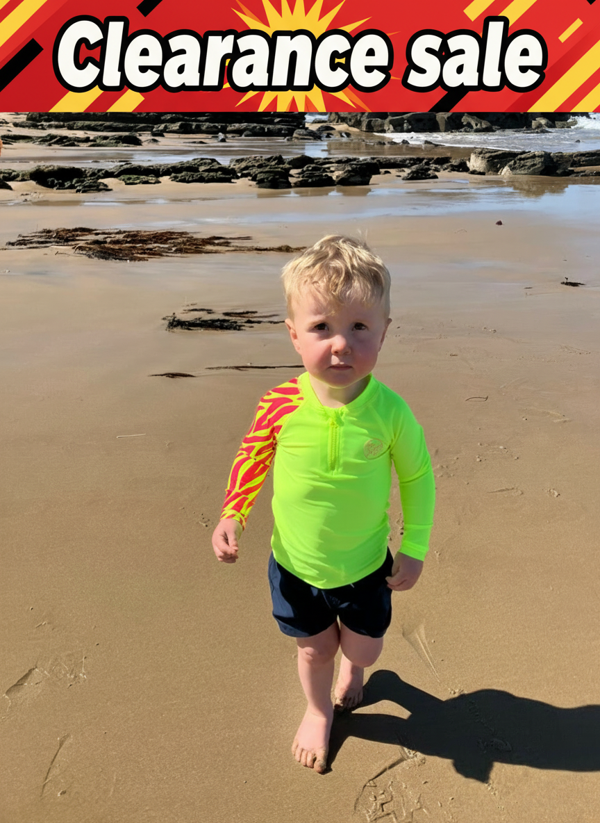 Fluro Yellow Long Sleeve Rash Top