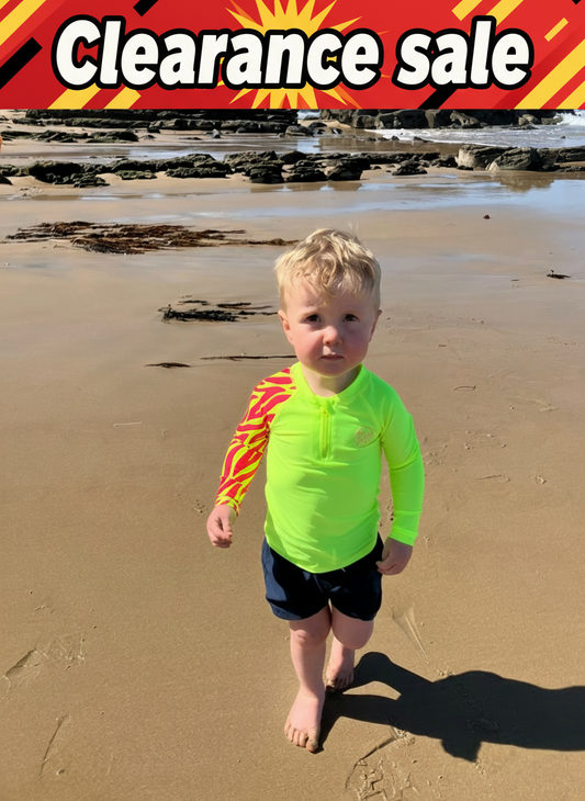 Fluro Yellow Long Sleeve Rash Top